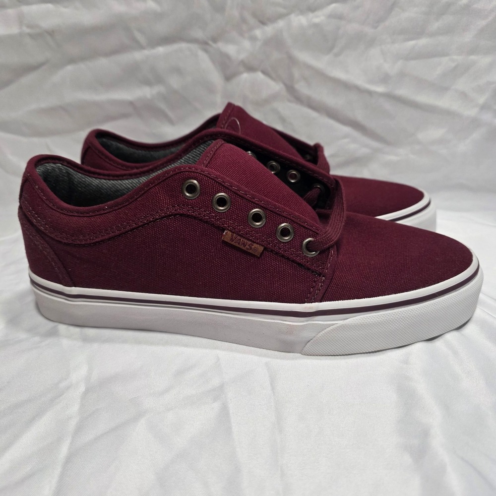 Vans Chukka Low Port White Canvas Mens Skate Shoes VN0A38CGN2F Size 7